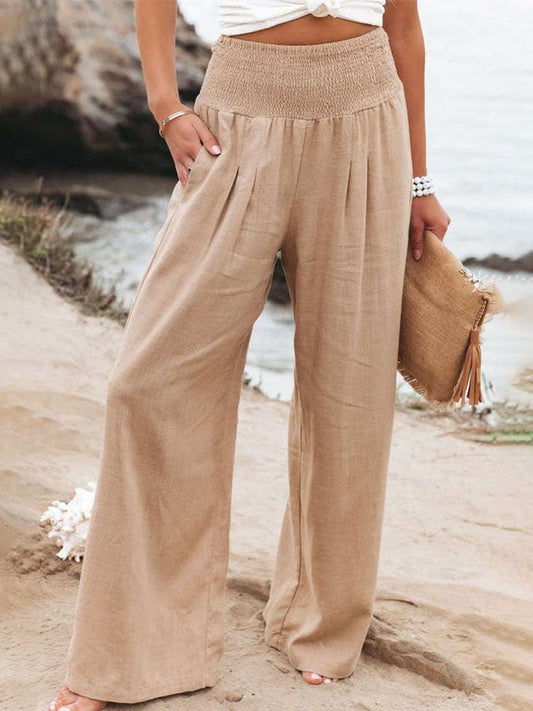 Ladies Loose Wide Leg Casual Pants